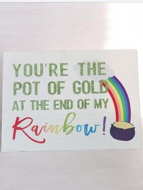 Pot of Gold Rainbow Wall Sign -shelf Decor, Multicolor